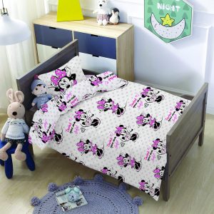 סט למיטת תינוק/מעבר מיני מאוס נקודות