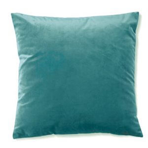 כרית נוי קטיפה בצבע אקווה 58