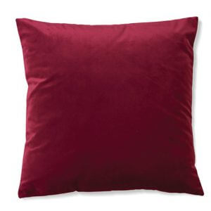 כרית נוי קטיפה בצבע דובדבן 52