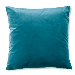 כרית נוי קטיפה בצבע טורקיז 23