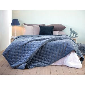 כיסוי מיטה/ שמיכה מדגם הולנד בצבע כחול