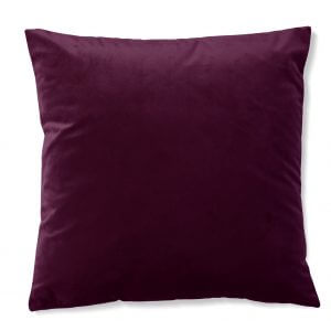 כרית נוי קטיפה בצבע  בורדו 55