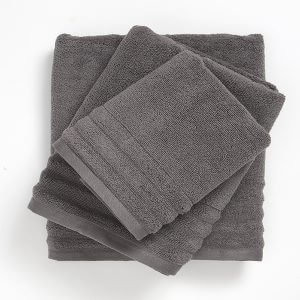 מגבות זירו בצבע אפור כהה