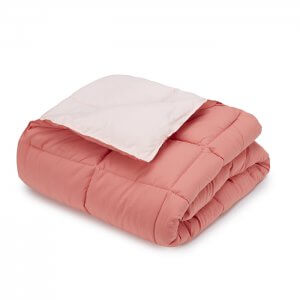 שמיכת  קיץ מזגן  בצבע קורל