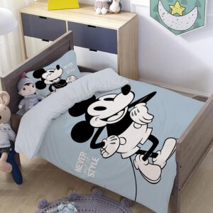 סט למיטת תינוק/מעבר מיקי תכלת